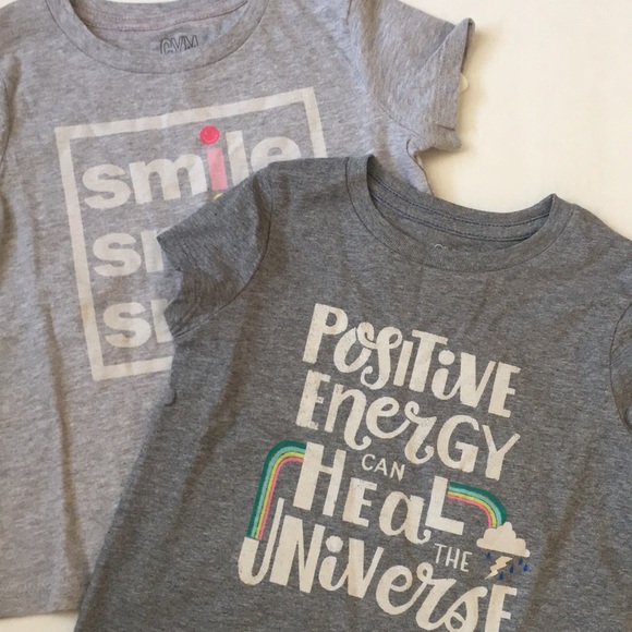 NWT Lot Of 2 Gymboree Tee Gray Size XXS 3 Girls - Picture 1 of 5
